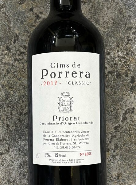 Cims de Porrera Classic 2017 (Priorat)