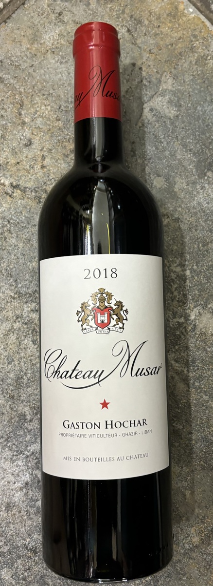 Gaston Hochar Chateau Musar 2018 (Libano)